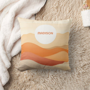 Individuelle Name Abstrakte Landschaftsbilder Kissen