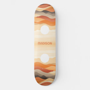 Individuelle Name Abstrakte Landschaftsbilder Skateboard
