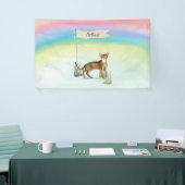 Individuelle Name Abyssinian Cat Pet Banner (Messeveranstaltung)
