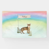 Individuelle Name Abyssinian Cat Pet Banner (Horizontal)