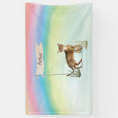 Individuelle Name Abyssinian Cat Pet Banner (Vertikal)