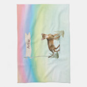 Individuelle Name Abyssinian Cat Pet Geschirrtuch (Vertikal)