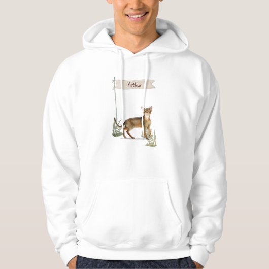 Individuelle Name Abyssinian Cat Pet Hoodie (Vorderseite)