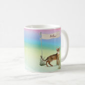 Individuelle Name Abyssinian Cat Pet Kaffeetasse (VorderseiteRechts)