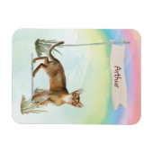 Individuelle Name Abyssinian Cat Pet Magnet (Horizontal)