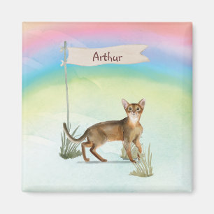 Individuelle Name Abyssinian Cat Pet Magnet