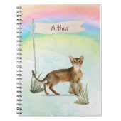 Individuelle Name Abyssinian Cat Pet Notizblock (Vorderseite)