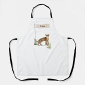 Individuelle Name Abyssinian Cat Pet Schürze (Vorderseite)