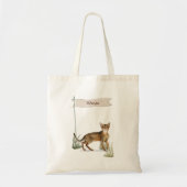 Individuelle Name Abyssinian Cat Pet Tote Bag Tragetasche (Vorne)