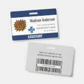 Individuelle Name Abzeichen Abzeichen ID Card Reel Ausweis (Vorder- & Rückseite)