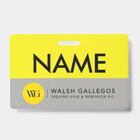 Individuelle Name Abzeichen Ausweis (Vorderseite)