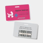 INDIVIDUELLE NAME ABZEICHEN - Holder.Reel.Pin.ID.C Ausweis (Vorder- & Rückseite)