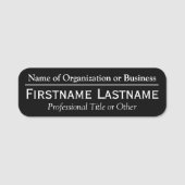 Individuelle Name Abzeichen - Name der Einrichtung Namensschild (Vorderseite)