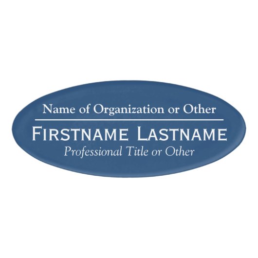 Individuelle Name Abzeichen - Organisation oder Ki Namenschild (Vorderseite)