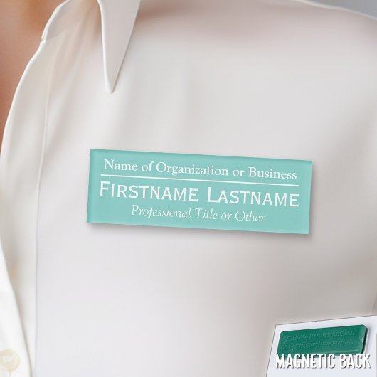 Individuelle Name Abzeichen - Organisation oder Ki Namenschild