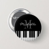 Individuelle Name-Abzeichen-Taste mit Klaviertaste Button (Vorne & Hinten)