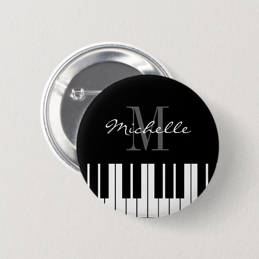 Individuelle Name-Abzeichen-Taste mit Klaviertaste Button (Vorne & Hinten)
