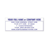 Individuelle Name-Adresse Briefmarken Ihre Website Permastempel (Design)