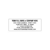 Individuelle Name-Adresse Website Telefon E-Mail-B Permastempel (Design)
