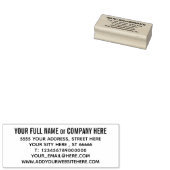 Individuelle Name-Adresse Website Telefon E-Mail I Gummistempel (Stempel)