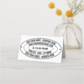 Individuelle Name-Adresse Website Telefonloykarte Treuekarte (Vorderseite)