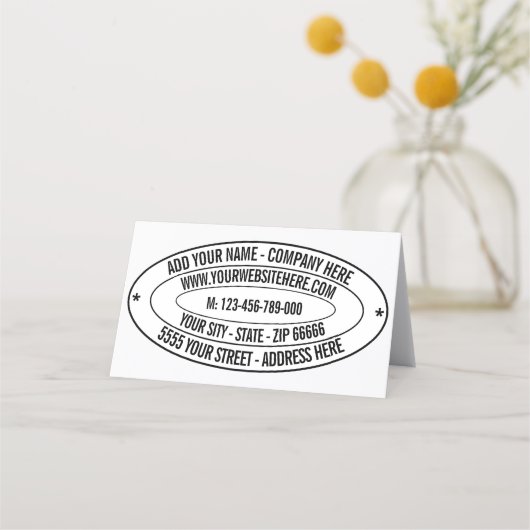 Individuelle Name-Adresse Website Telefonloykarte Treuekarte (Vorderseite)