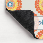 Individuelle Name Aegean Summer Radiant Dot Mandal Mousepad (Ecke)