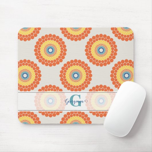 Individuelle Name Aegean Summer Radiant Dot Mandal Mousepad (Mit Mouse)