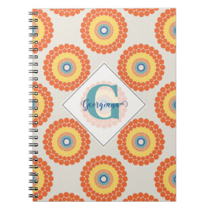 Individuelle Name Aegean Summer Radiant Dot Mandal Notizblock