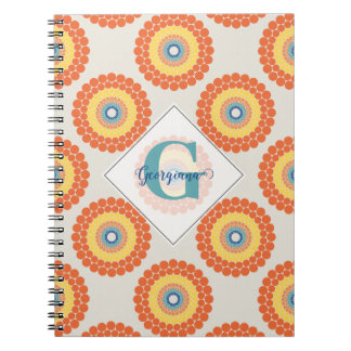 Individuelle Name Aegean Summer Radiant Dot Mandal Notizblock