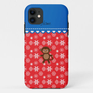 Individuelle Name-Affenschneeflocken Case-Mate iPhone Hülle