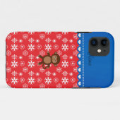 Individuelle Name-Affenschneeflocken Case-Mate iPhone Hülle (Rückseite (Horizontal))