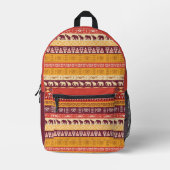 Individuelle Name African Pattern Bedruckter Rucksack (Vorderseite)