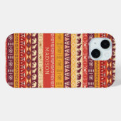 Individuelle Name African Pattern Case-Mate iPhone Hülle (Rückseite (Horizontal))