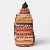 Individuelle Name African Pattern Crossbody Bag (Vorderseite)
