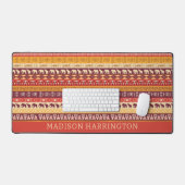 Individuelle Name African Pattern Schreibtischunterlage (Tastatur & Maus)