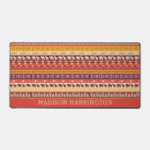 Individuelle Name African Pattern Schreibtischunterlage (Vorderseite)