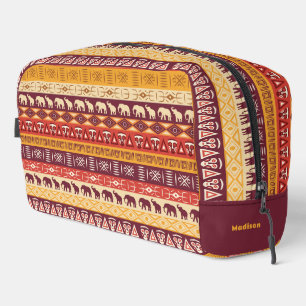 Individuelle Name African Pattern Waschbeutel