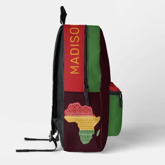 Individuelle Name Afrika Bedruckter Rucksack (Links)