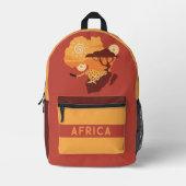 Individuelle Name Afrika Bedruckter Rucksack (Vorderseite)