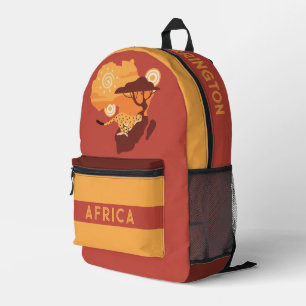Individuelle Name Afrika Bedruckter Rucksack