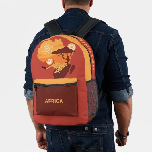 Individuelle Name Afrika Bedruckter Rucksack (Insitu (Modell))