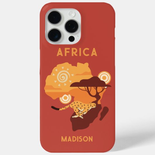Individuelle Name Afrika Case-Mate iPhone Hülle (Rückseite)