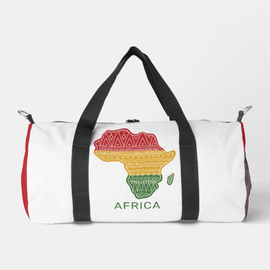 Individuelle Name Afrika Duffle Bag (Vorderseite)