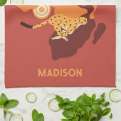 Individuelle Name Afrika Geschirrtuch (Gefaltet)