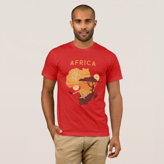 Individuelle Name Afrika T-Shirt (Vorne ganz)