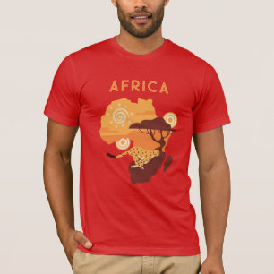 Individuelle Name Afrika T-Shirt
