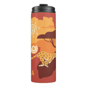 Individuelle Name Afrika Thermosbecher