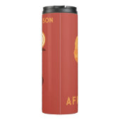 Individuelle Name Afrika Thermosbecher (Rückseite)