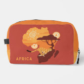 Individuelle Name Afrika Waschbeutel (Vorderseite)